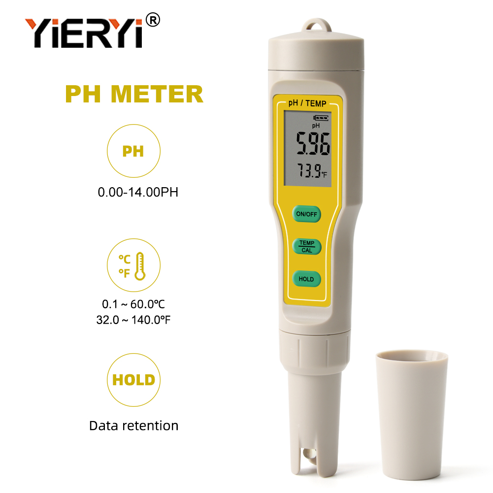 Ph Meter Digital Water Tester - Yieryi ดิจิตอล Ph-03 PH Meter 0.01ความแม่นยำสูง2