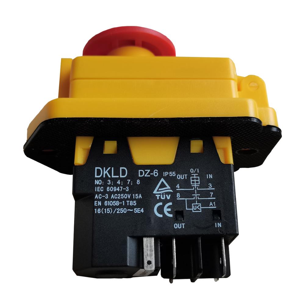 Industrial Tools - DKLD DZ-6 สวิตช์ปุ่มหยุดฉุกเฉินสําหรับอุตสาหกรรมเครื่องมืออุปกรณ์ Ac 250V 16(15)A