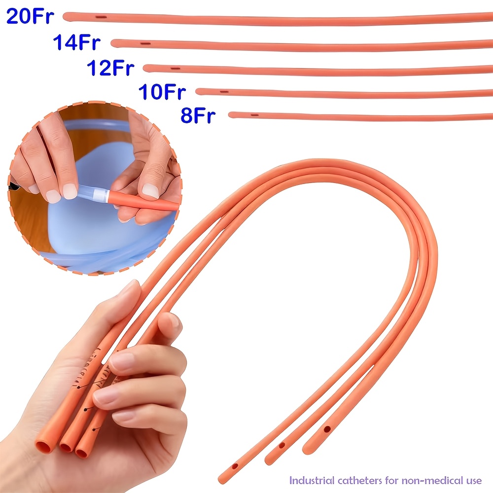 Lab Equipment - ท่อยางยืดหยุ่นสีแดงขนาด 8Fr/10Fr/12Fr/14Fr/20Fr นิยมใช้สำหรับการถ่ายโอนของเหลวและการจ่ายของเหลว เหมาะสำหรับการถ่ายโอนของเหลว การจ่ายของเหลว และอุปกรณ์เชื่อมต่อในห้องปฏิบัติการขั้นสูง