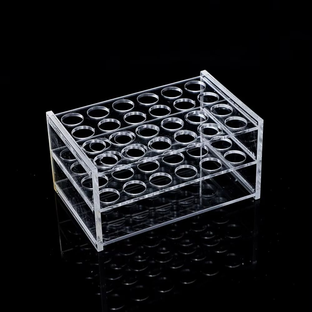 Lab Equipment - ชั้นวางหลอดทดลองอะคริลิกแบบใหม่ โปร่งใส 24 รู 40 รู
