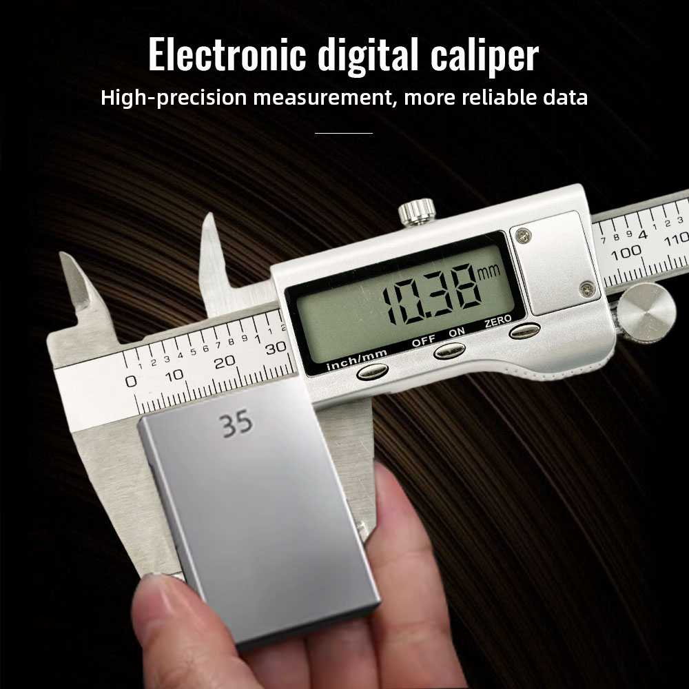 Digital Caliper 150Mm Stainless Steel - เวอร์เนียคาลิปเปอร์ดิจิตอลอิเล็กทรอนิกส์สแตนเลสขนาด 6 นิ้ว 0-150 มม. ใหม่