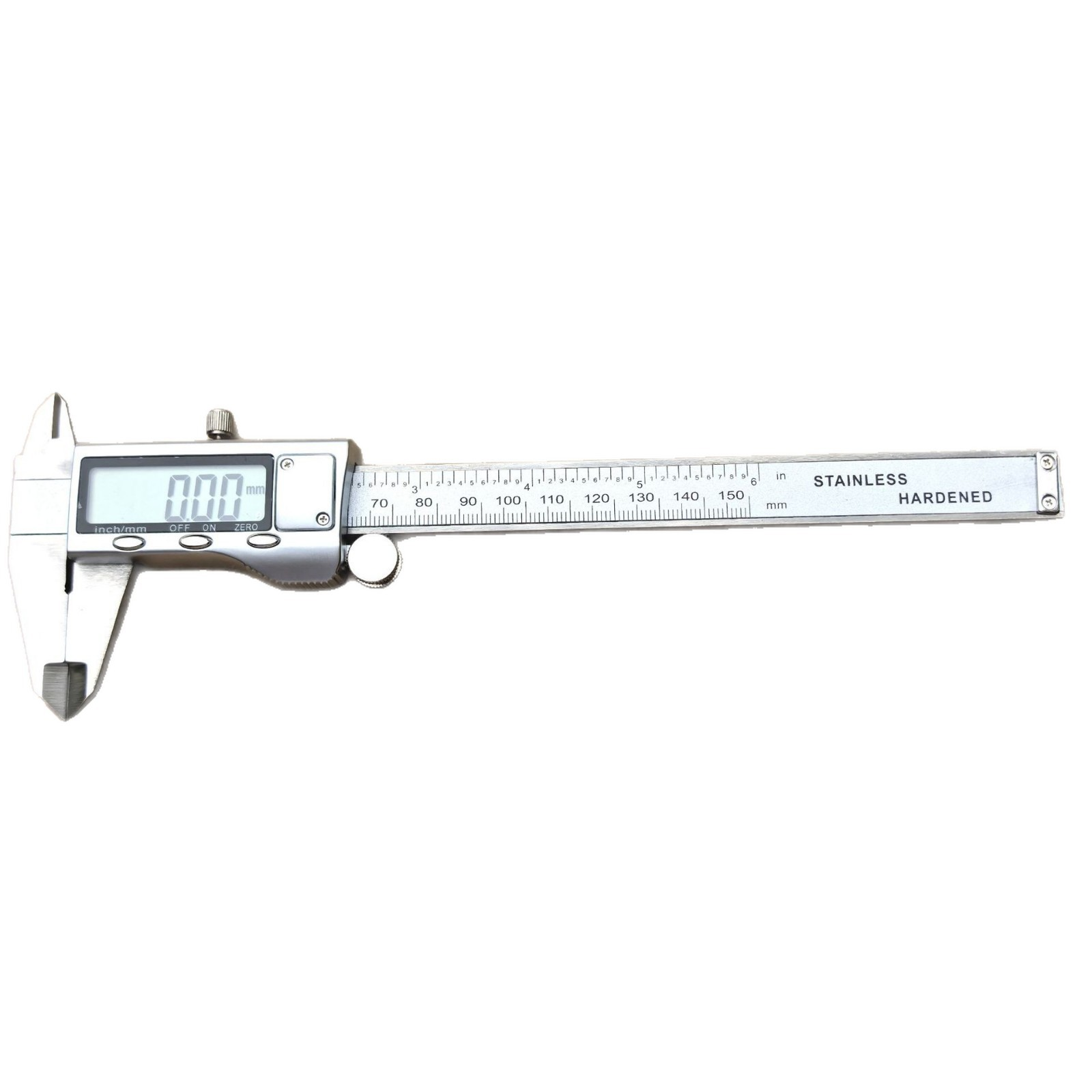 Digital Caliper 150Mm Stainless Steel - เวอร์เนียร์คาลิปเปอร์ดิจิทัล 6 นิ้ว 150 มม. ไมโครมิเตอร์สเตนเลส