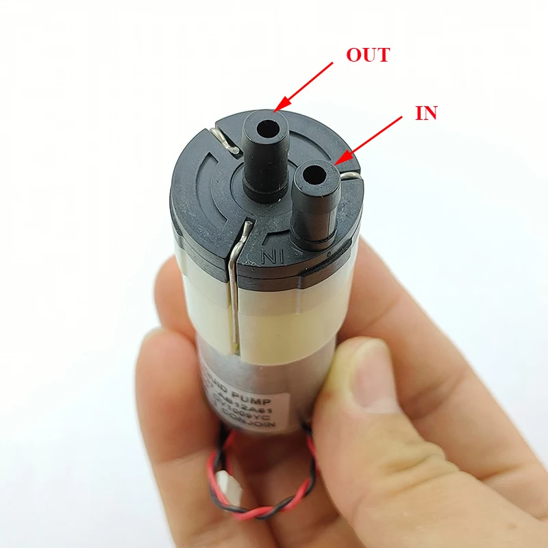 Mini Peristaltic Pump 12V - ปั๊มน้ำไดอะแฟรมขนาดเล็ก CJWP27-AB12A61 DC 12V มอเตอร์ 370