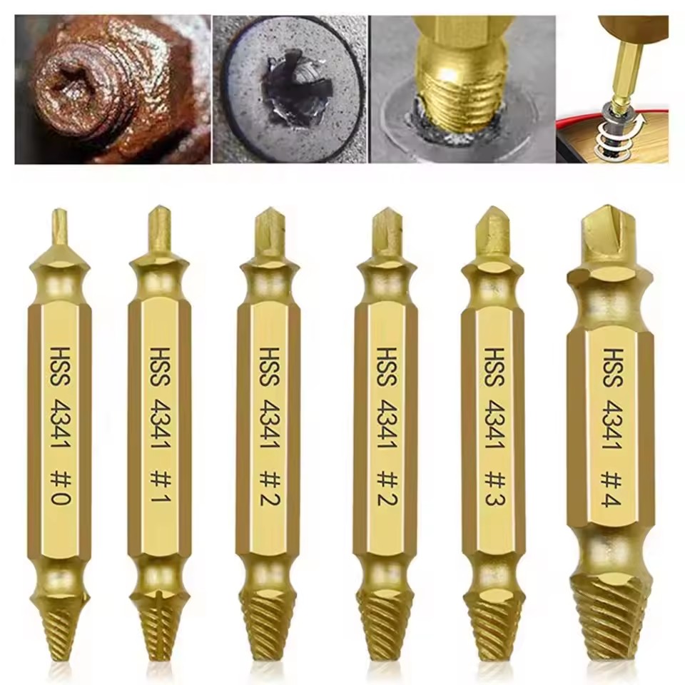 Industrial Tools - ชุดดอกสว่านถอนสกรูหัก ชุดเครื่องมือถอดสกรูหักง่ายๆ สำหรับงานรื้อถอน