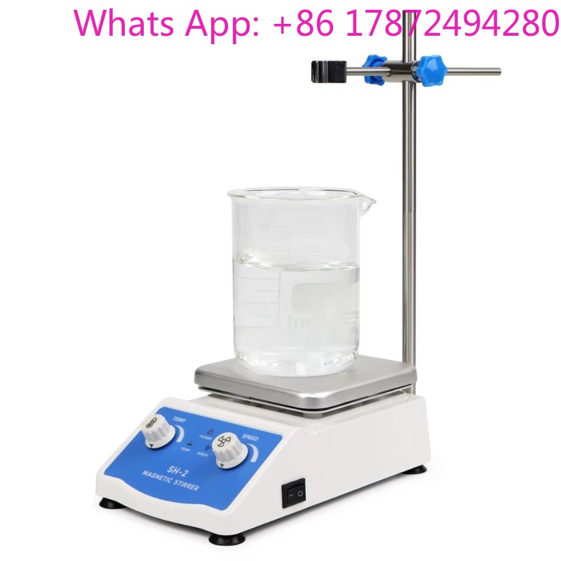 Lab Magnetic Stirrer Hot Plate - เครื่องผสมสารในห้องปฏิบัติการแบบมืออาชีพ 2 ลิตร พร้อมเครื่องกวนแม่เหล็กและแผ่นทำความร้อนแม่เหล็ก