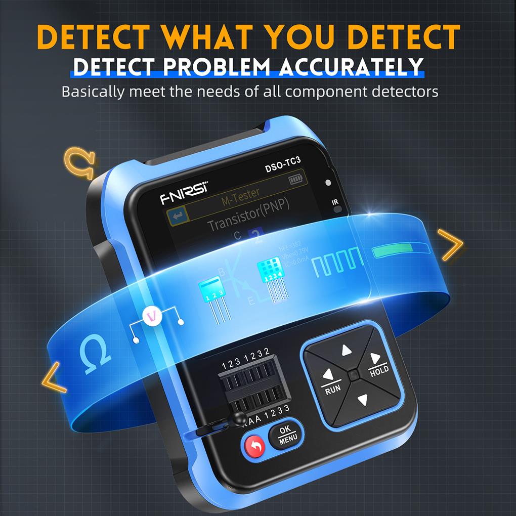 Fnirsi Digital Oscilloscope Handheld - Fnirsi 3in1 DSO-TC3มินิดิจิตอลออสซิลโลสโคปเครื่องทดสอบแหล่งสัญญาณเครื่องทดสอบส่วนประกอบอิเล็กทรอนิกส์แบบมัลติฟังก์ชั่น