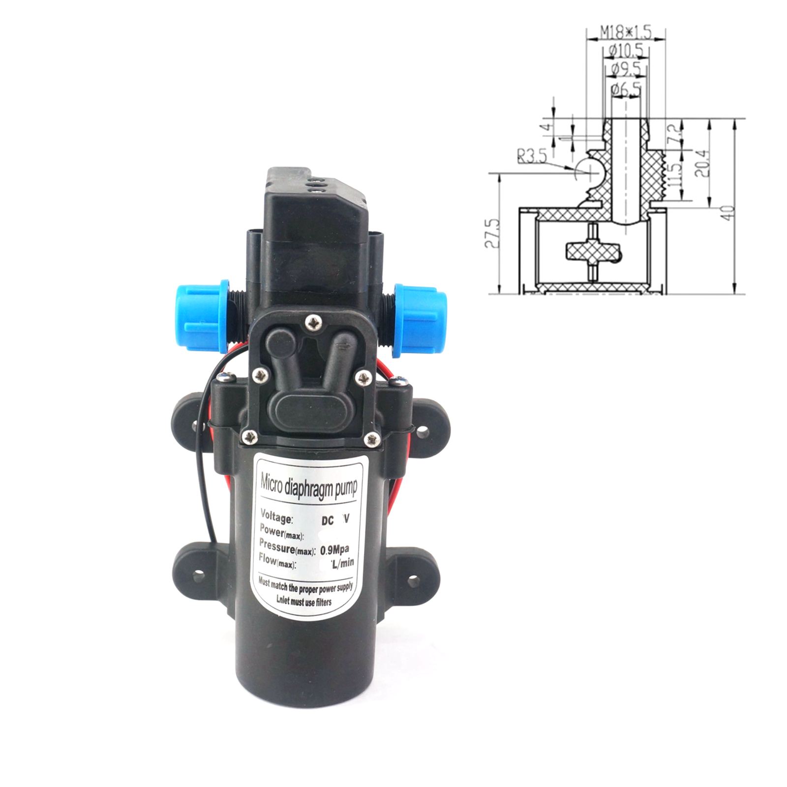 12 V/24VDC 15 W/30 W/60 W/80 W - Mini Peristaltic Pump 12V บทวิจารณ์และราคา