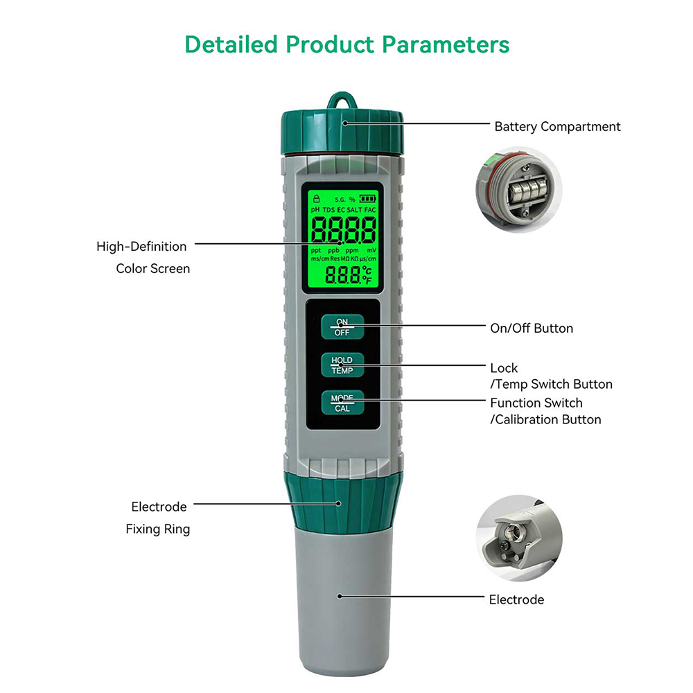 MF‑X101 ปากกาทดสอบคุณภาพน้ำแบบ - Ph Meter Digital Water Tester บทวิจารณ์และราคา