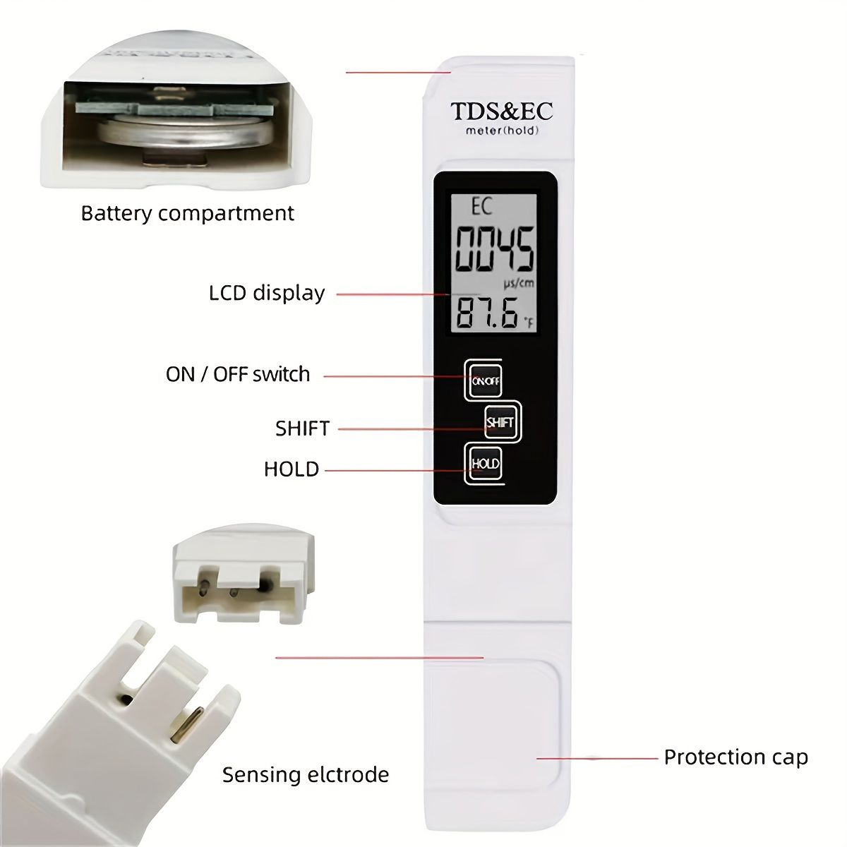 3in1 ปากกาตรวจจับคุณภาพน้ําในค - Ph Meter Digital Water Tester บทวิจารณ์และราคา