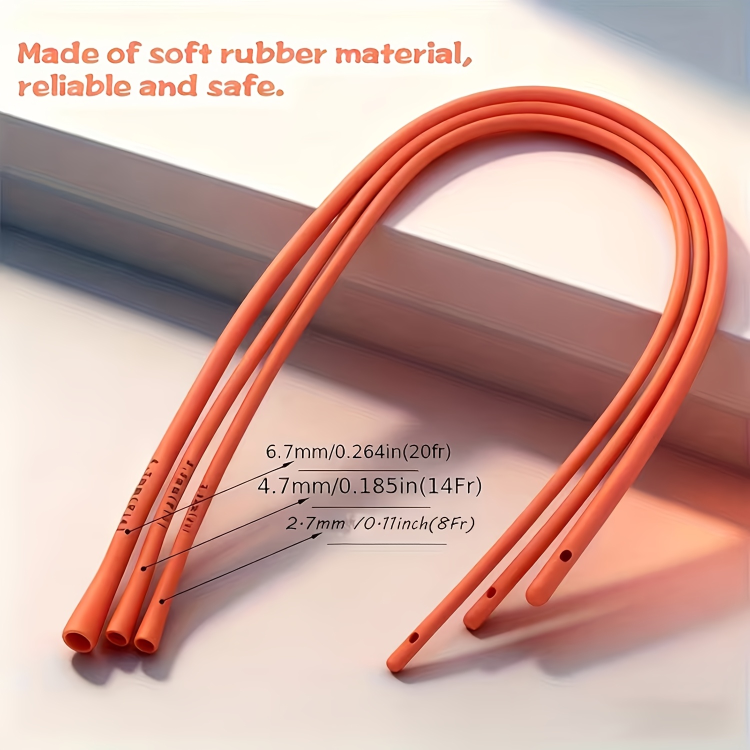 ท่อยางยืดหยุ่นสีแดงขนาด 8Fr/10 - Lab Equipment บทวิจารณ์และราคา