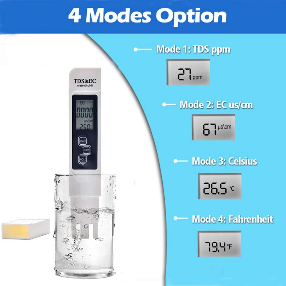เครื่องวัดคุณภาพน้ำดิจิตอล TDS - Ph Meter Digital Water Tester บทวิจารณ์และราคา