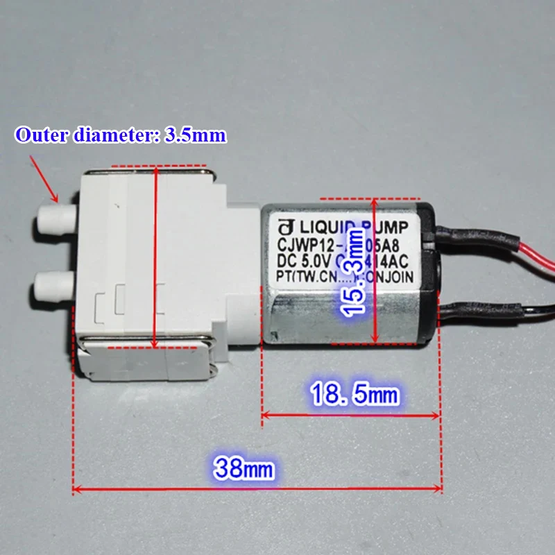 ปั๊มน้ำไดอะแฟรมขนาดเล็ก CONJOI - Mini Peristaltic Pump 12V บทวิจารณ์และราคา