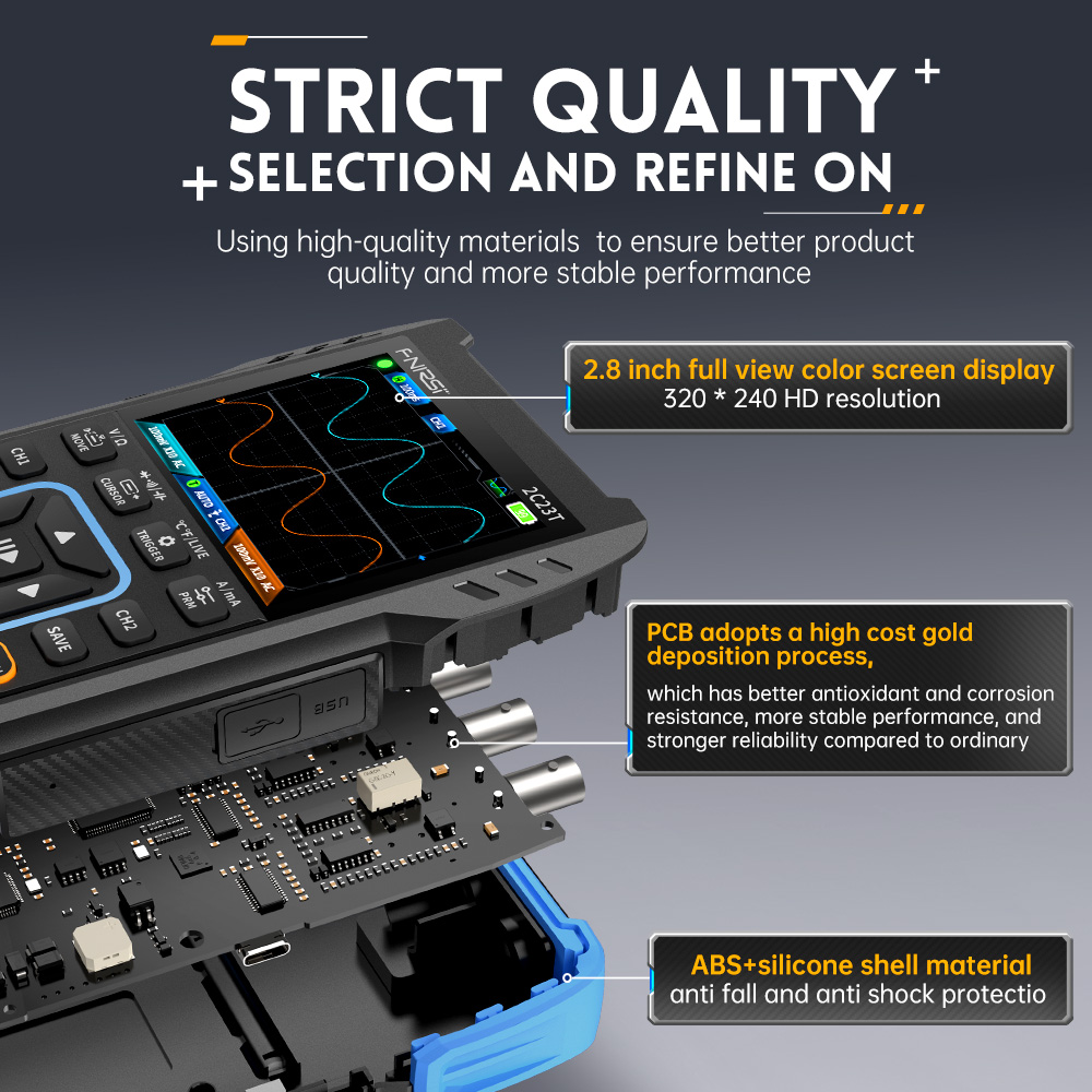 2C23T ออสซิลโลสโคปดิจิตอล 3-in - Fnirsi Digital Oscilloscope Handheld บทวิจารณ์และราคา