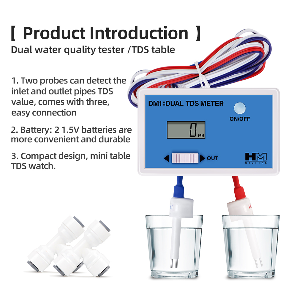 DM1 Dual TDS เครื่องทดสอบคุณภา - Ph Meter Digital Water Tester บทวิจารณ์และราคา