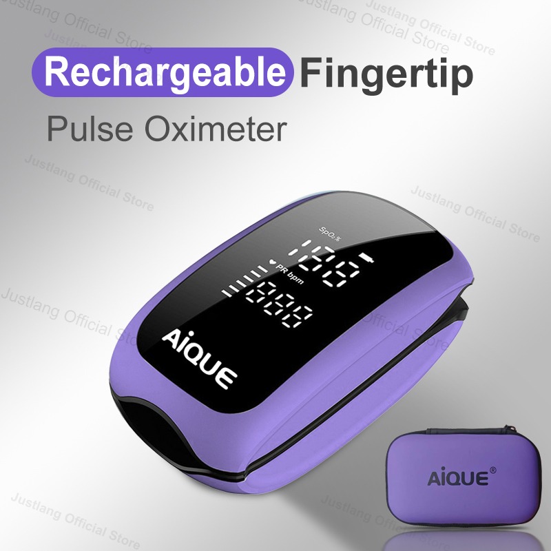 AiQUE สีม่วง Oximeter แบบชาร์จ - Pulse Oximeter Fingertip Rechargeable บทวิจารณ์และราคา