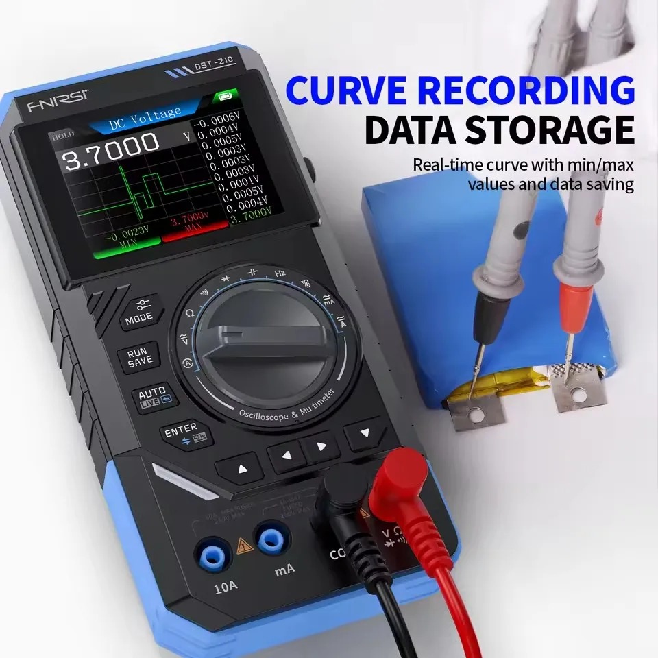 มัลติมิเตอร์ดิจิตอล DST210 3-i - Fnirsi Digital Oscilloscope Handheld บทวิจารณ์และราคา